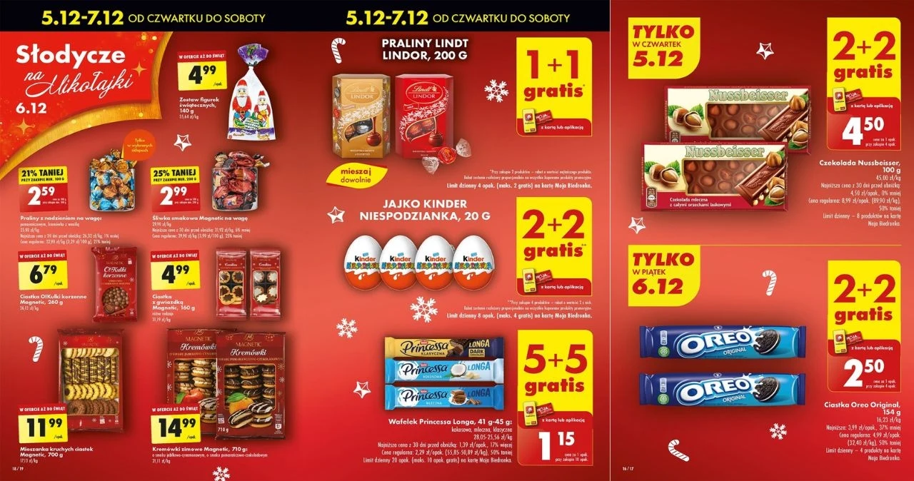 Słodkie szaleństwo w Biedronce! Zrób zapasy na święta w świetnych cenach