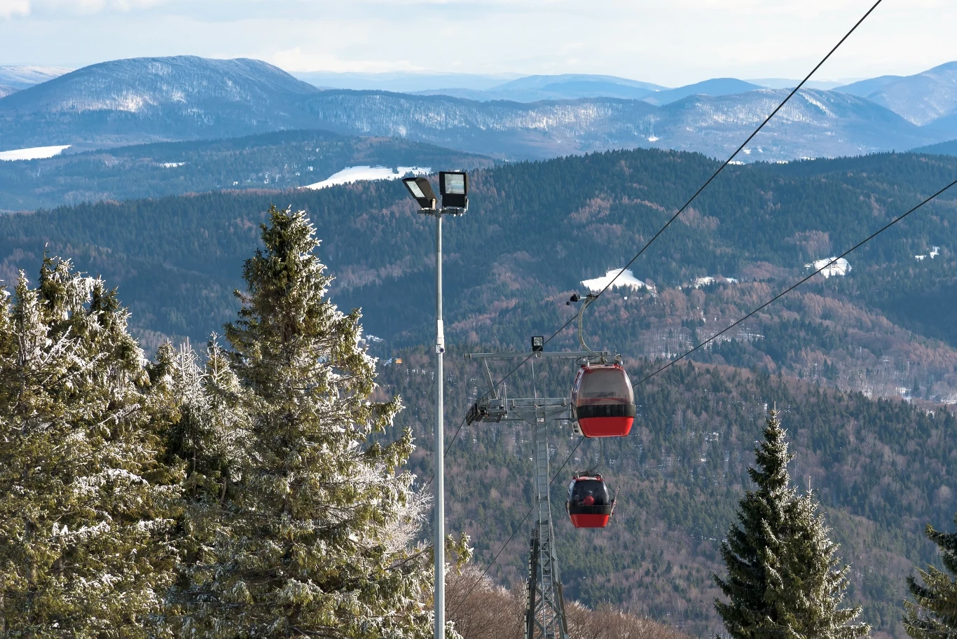 Przejażdżka gondolą w Beskidzie Sądeckim