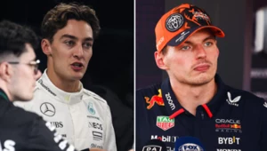 George Russell i Max Verstappen. Ich konflikt wciąż przybiera na sile