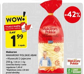 Makarony Polskie Makaron 2-jajeczny kluseczki 250 g niska cena