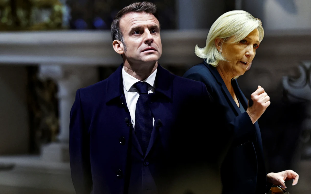 Emmanuel Macron i Marine Le Pen Emmanuel Macron i Marine Le Pen