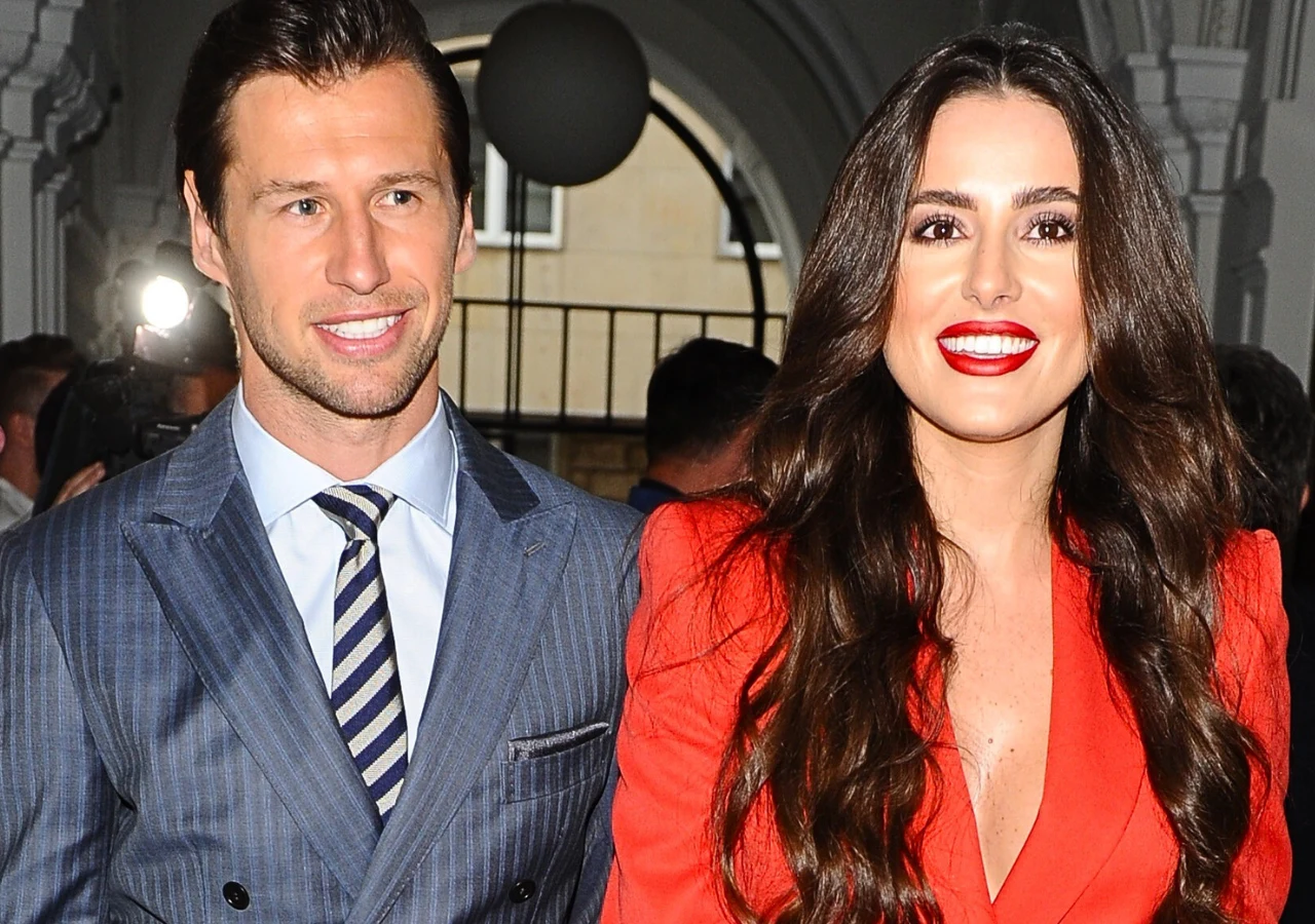 Grzegorz Krychowiak i Celia Jaunat Grzegorz Krychowiak i Celia Jaunat