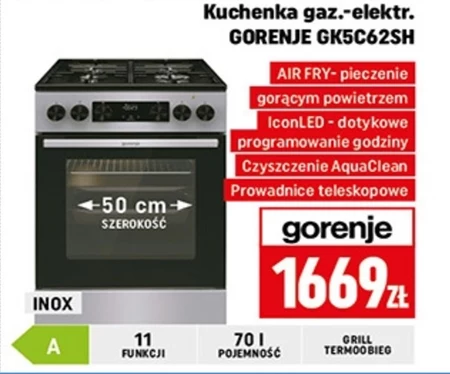 Kuchenka gazowo-elektryczna Gorenje