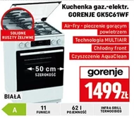 Kuchenka gazowo-elektryczna Gorenje