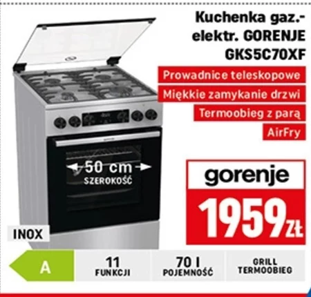 Kuchenka gazowo-elektryczna Gorenje