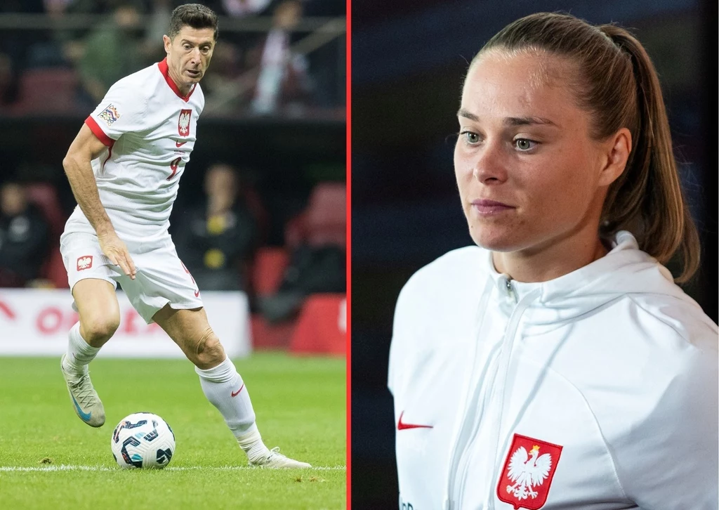 Robert Lewandowski i Ewa Pajor Robert Lewandowski i Ewa Pajor