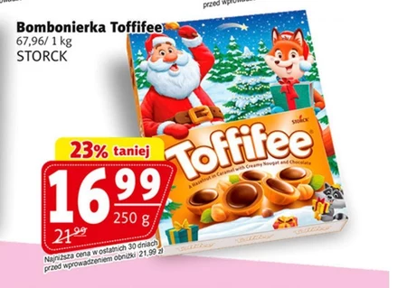 Toffifee Orzech laskowy w karmelu kremie orzechowym i czekoladzie 250 g (30 sztuk)