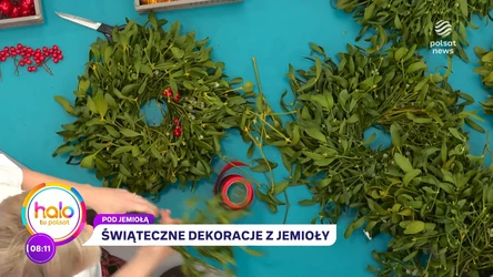 Dekoracje z jemioły z Kasią Jodą. Skąd wziął się zwyczaj całowania pod tą rośliną?