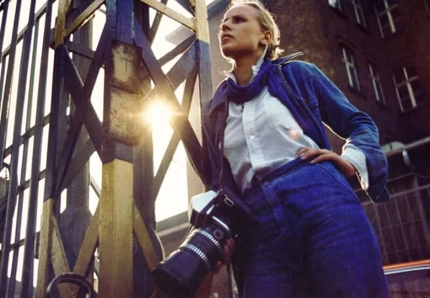 Krystyna Janda w filmie "Człowiek z marmuru"