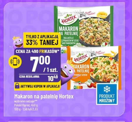 Hortex Makaron na patelnię penne z serem 450 g