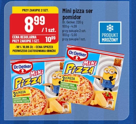 Dr. Oetker Mini pizza ser + pomidory 220 g (3 sztuki)