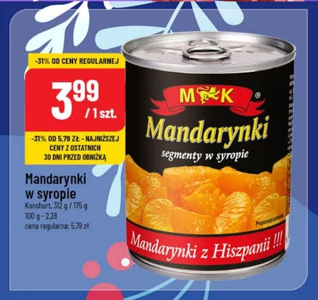 Mandarynki w puszce MK