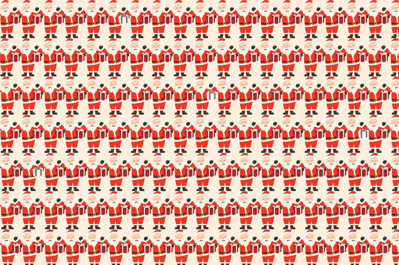 Zagadka na spostrzegawczość. Dasz radę znaleźć cztery prezenty inne od pozostałych?