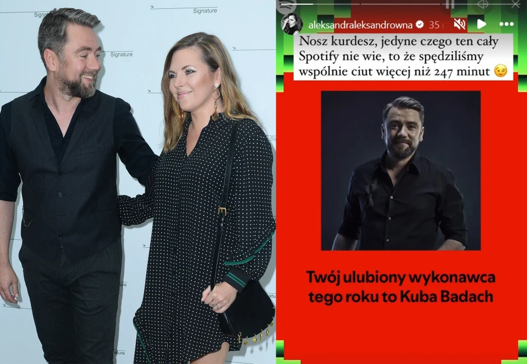 Aleksandra Kwaśniewska najczęściej słuchała utworów Kuby Badacha Aleksandra Kwaśniewska najczęściej słuchała utworów Kuby Badacha
