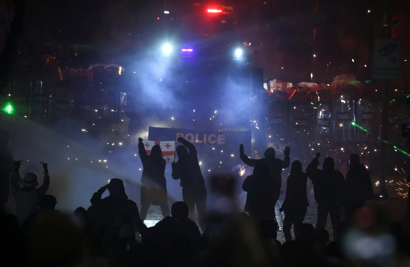 Protest w Tbilisi