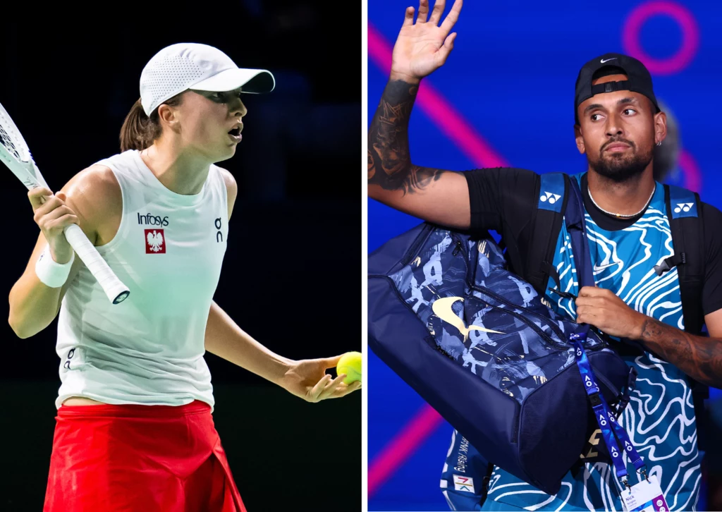 Nick Kyrgios i Iga Świątek Nick Kyrgios i Iga Świątek