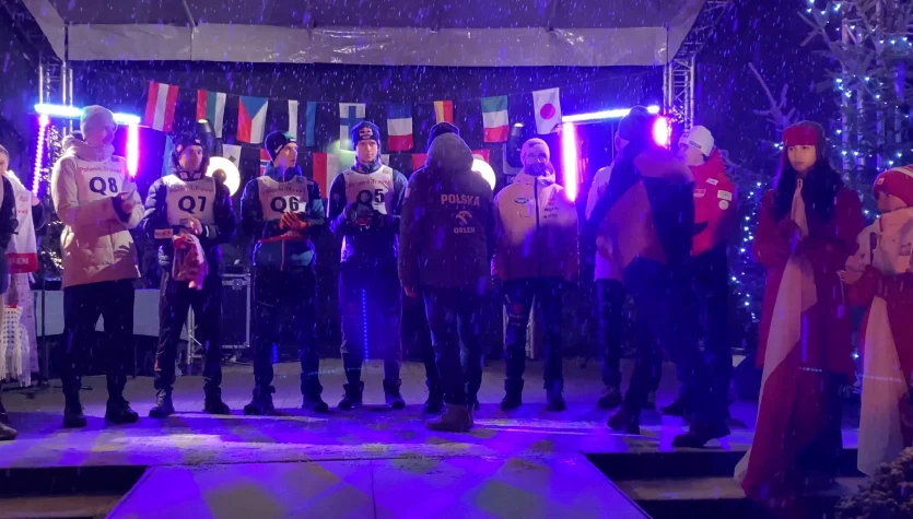 Uroczysta ceremonia wręczenia numerów startowych w Wiśle. WIDEO