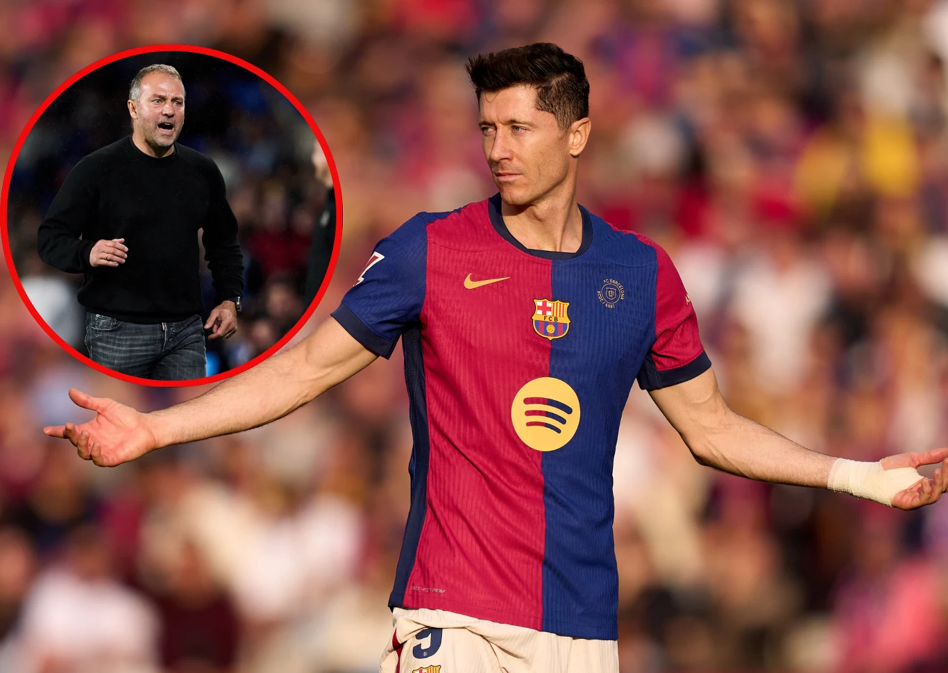 Hansi Flick musiał interweniować w Barcelonie. Wysłał jasny sygnał dla Lewandowskiego Hansi Flick musiał interweniować w Barcelonie. Wysłał jasny sygnał dla Lewandowskiego