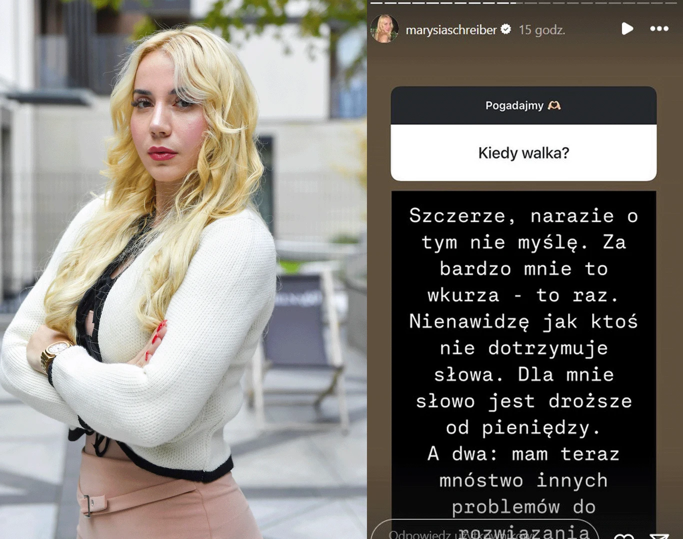 Marianna Schreiber ma sporo problemów