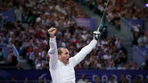 Michał Dąbowski podczas igrzysk paralimpijskich w Paryżu