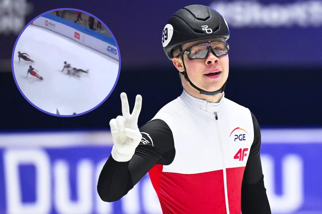 Michał Niewiński ze srebrnym medalem Pucharu Świata w Pekinie. Wcześniej zaliczył groźny upadek Michał Niewiński ze srebrnym medalem Pucharu Świata w Pekinie. Wcześniej zaliczył groźny upadek