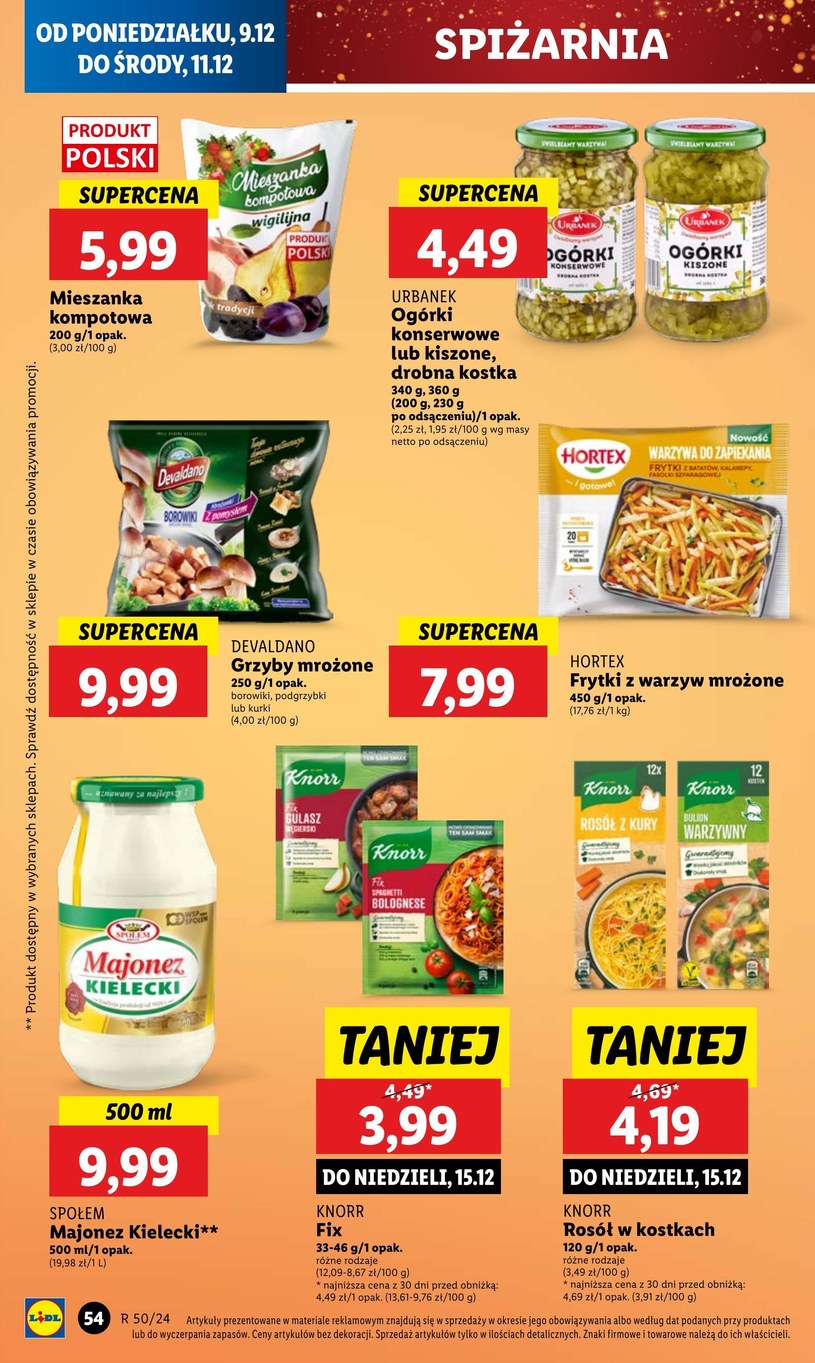 Gazetka: Zrób świąteczne zapasy - Lidl - strona 58