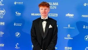 Maksymilian Pawełczak na Gali FIM Awards 2024.