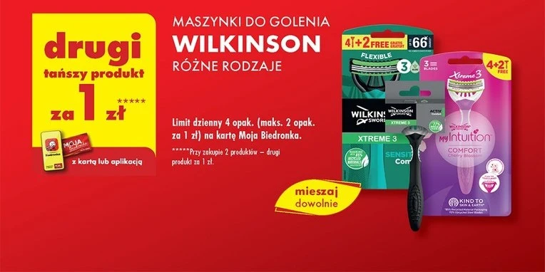 Maszynka do golenia Wilkinson za 1 zł! 