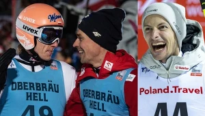 Dawid Kubacki, Piotr Żyła i Gregor Deschwanden