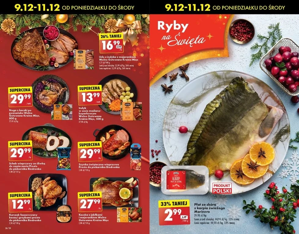 Biedronka oferuje promocję na karpia!