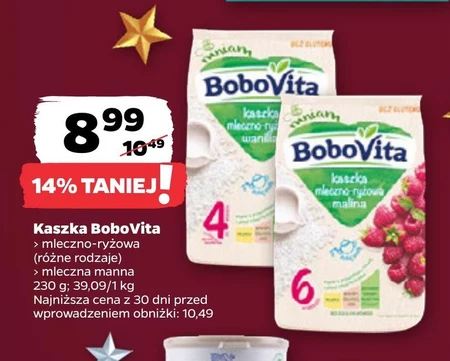 BoboVita Kaszka mleczna manna po 4 miesiącu 230 g