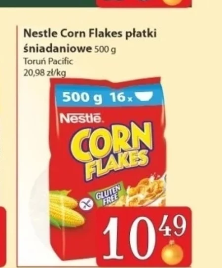 Nestlé Corn Flakes Chrupiące płatki kukurydziane z witaminami 500 g