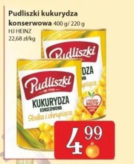 Pudliszki Kukurydza konserwowa 400 g