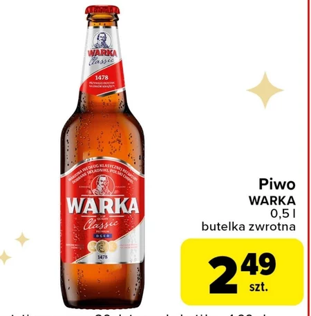 Warka Classic Piwo jasne 500 ml