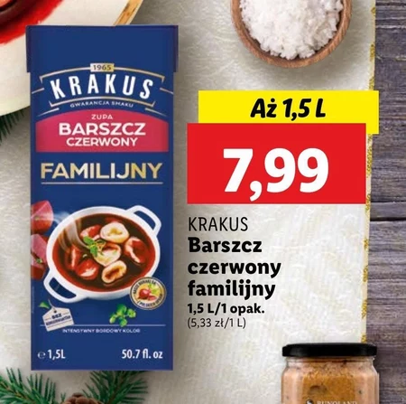 Krakus Zupa barszcz czerwony familijny 1,5 l
