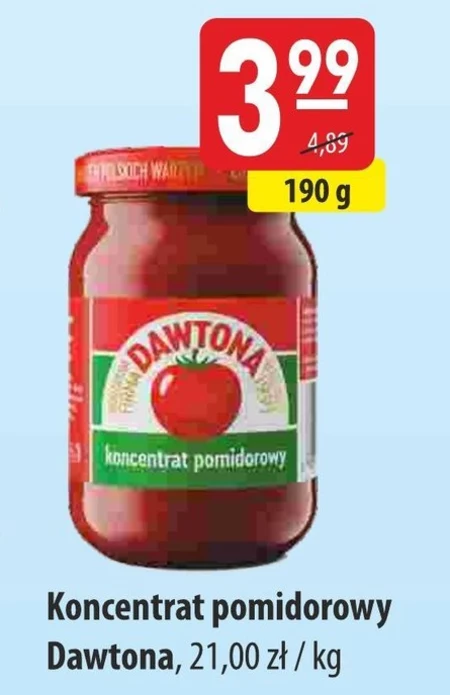 Dawtona Koncentrat pomidorowy 190 g