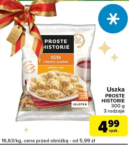 Proste Historie Uszka z kapustą i grzybami 300 g