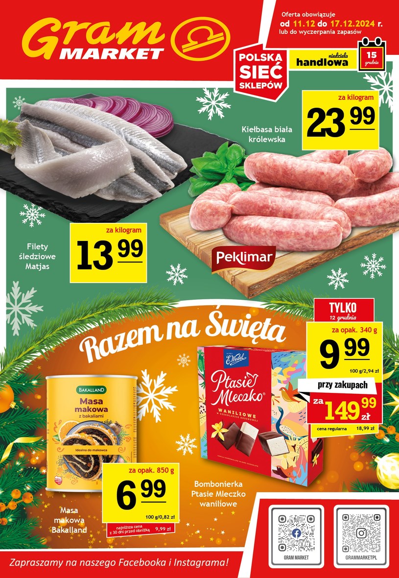 Gazetka promocyjna Gram Market - ważna od 11. 12. 2024 do 17. 12. 2024