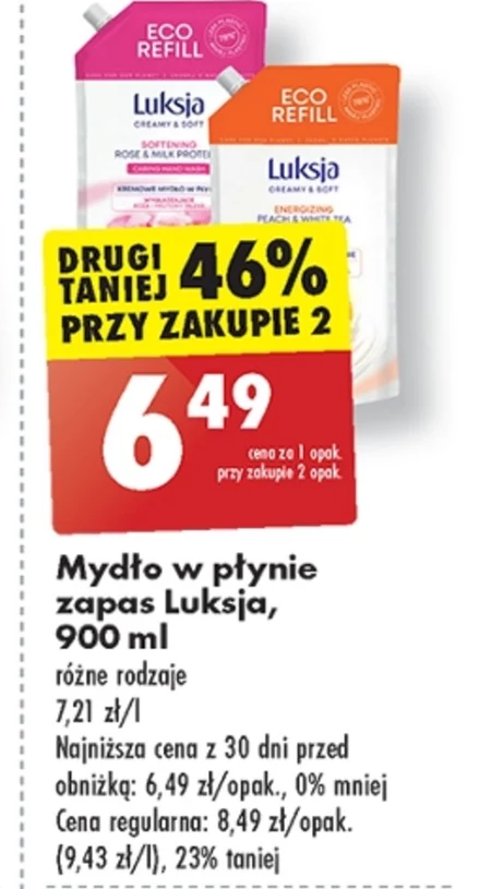 Zapas mydła Luksja