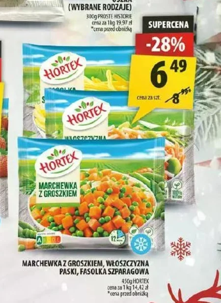 Hortex Marchewka z groszkiem 450 g 