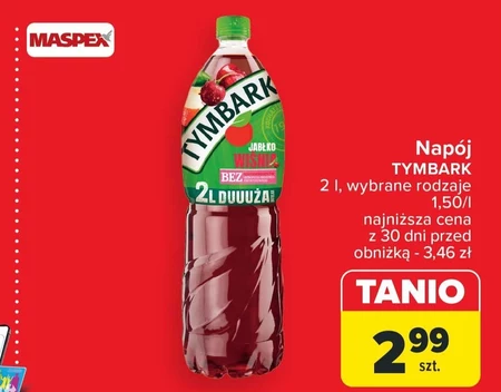 Tymbark Napój jabłko wiśnia 2 l