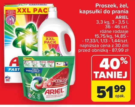 Ariel Proszek do prania 3.25KG 50 prań, Universal+