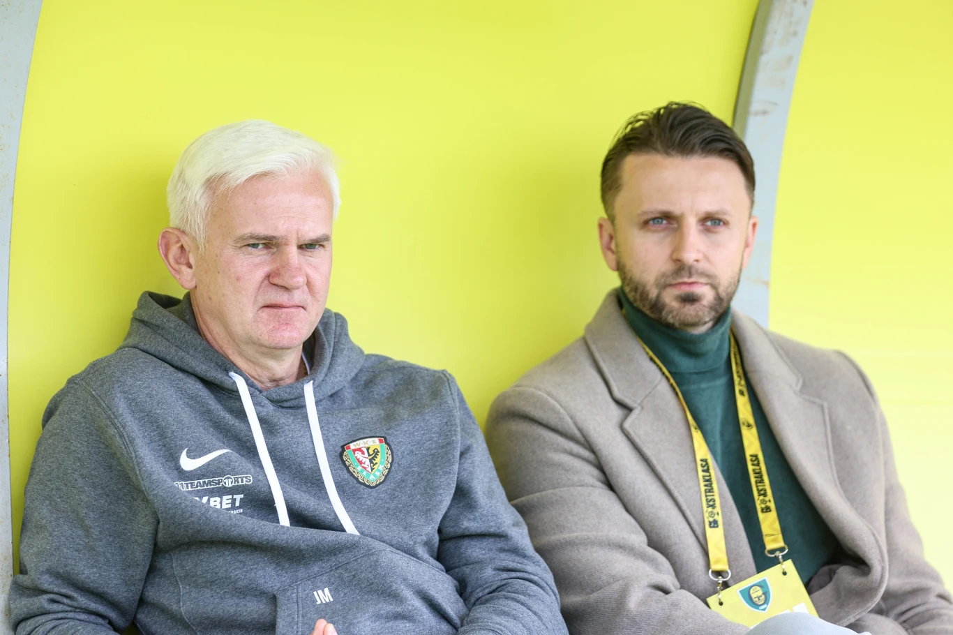 Patryk Załęczny i Jacek Magiera