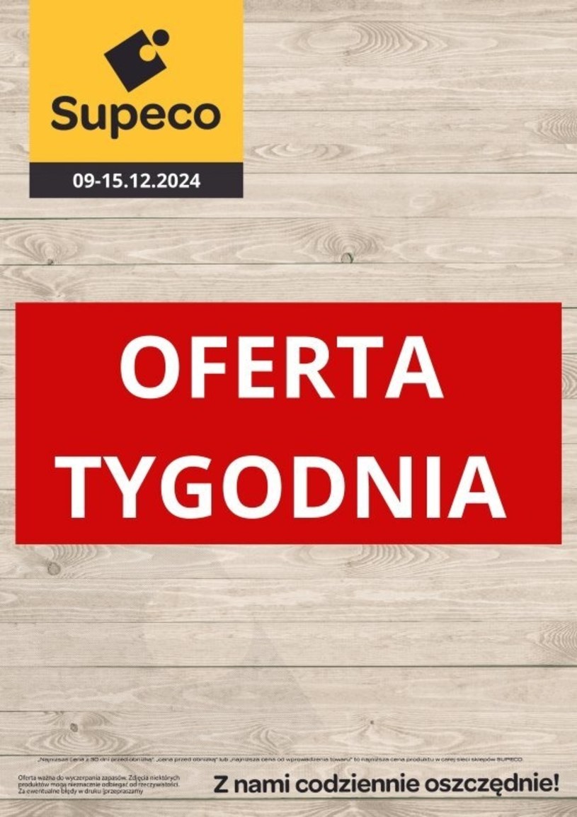 Gazetka promocyjna Supeco - ważna od 09. 12. 2024 do 15. 12. 2024