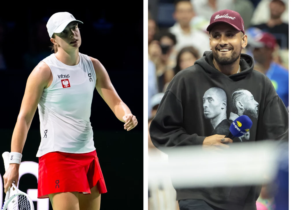 Iga Świątek i Nick Kyrgios Iga Świątek i Nick Kyrgios