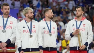 Norbert Huber (pierwszy z prawej) w reprezentacji Polski