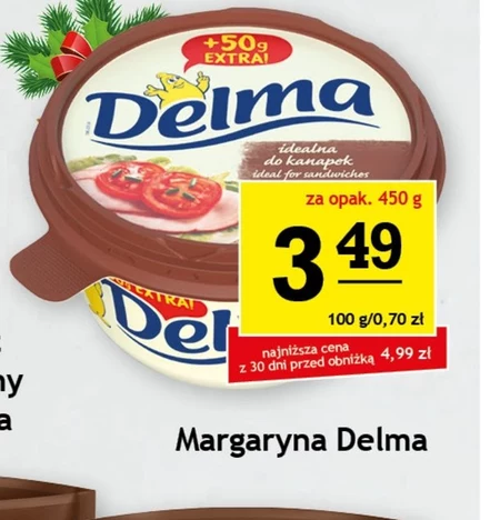 Delma Margaryna półtłusta kremowa 450 g