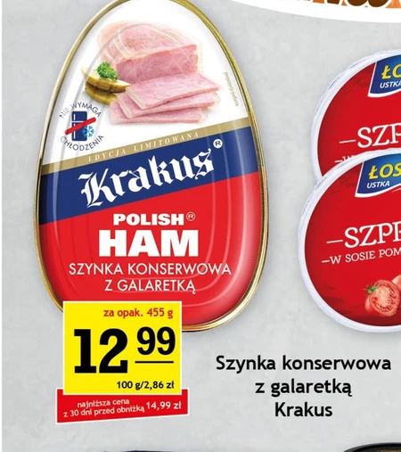 Krakus Szynka konserwowa z galaretką 455 g