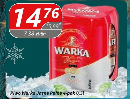 Warka Classic Piwo jasne 4 x 500 ml