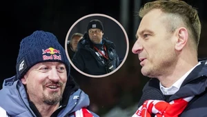 Adam Małysz i Sławomir Nitras. W ramce Sandro Pertile